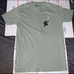Welcome Skateboards Olive Green Peep This Shirt Medium